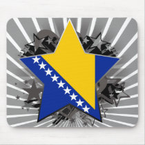 Bosnia and Herzegovina Star Mouse Pads
