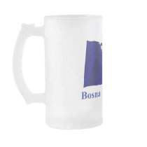 Bosnia and Herzegovina Waving Flag Name in Bosnian Coffee Mug