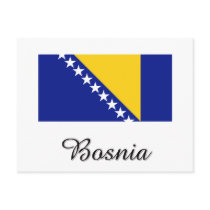 Bosnia Flag Design Post Card