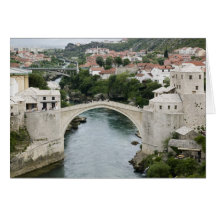Bosnia-Hercegovina - Mostar. The Old Bridge Greeting Cards