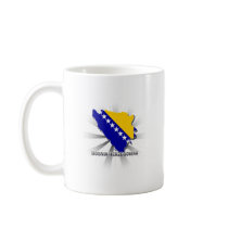 Bosnia Herzegovina Flag Map 2.0 Coffee Mug
