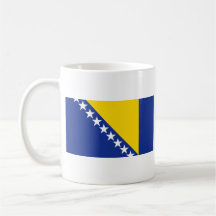 Bosnia Herzegovina Flag ~ Map Mug