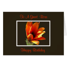 Boss Birthday Card
