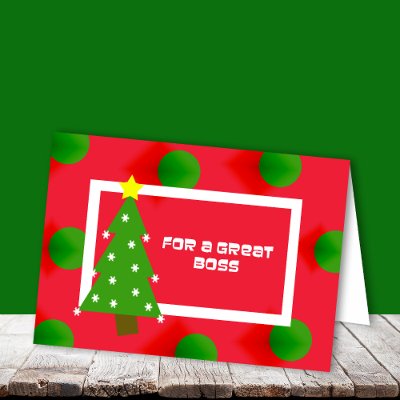 Boss Christmas Card by KathyHenis