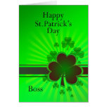 Boss, Happy St Patrick's day card