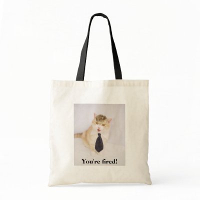 Boss Kitty tote Tote Bags by myrtieshuman
