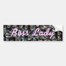 Boss Lady Crystals Bumper Sticker