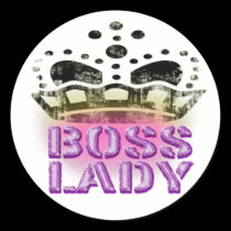 Boss Lady Queen - Large Crown stickers