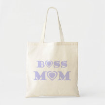 Boss Mom Bag With Lavender Hearts