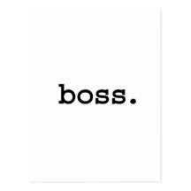 boss. post card
