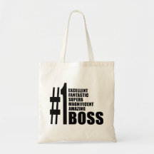 Bosses Birthdays Gifts : Number One Boss Bags
