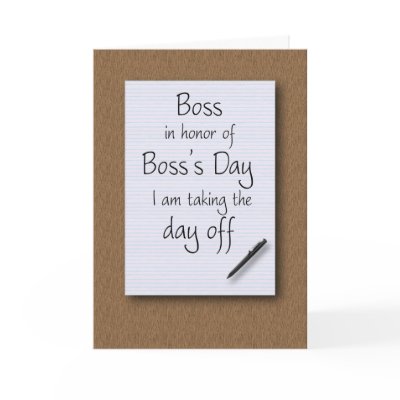 Boss's Day from employee by PamJArts