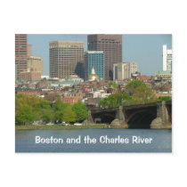 Boston and the Charles River Post Card