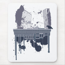 Boston Brutal (blue version) Mouse Pad