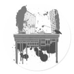 Boston Brutal (grey version) Sticker
