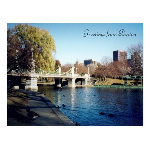 boston common postcard
