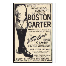 boston garter postcards