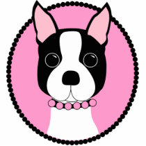 Boston Girl Keychain Photo Cutouts