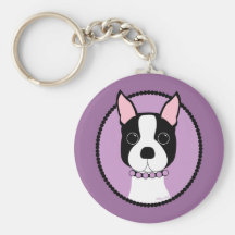 Boston Girl! Purple Key Chains