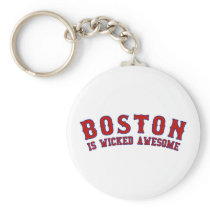 Boston is Wicked Awesome Keychain