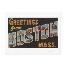 Boston, MassachusettsLarge Letter Scenes 3 Postcard
