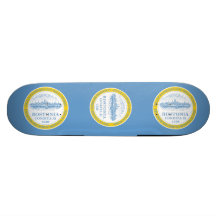 Boston, Massachussetts Custom Skateboard