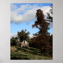 Boston Mountain Cabin Print