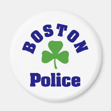 BOSTON Police Refrigerator Magnet