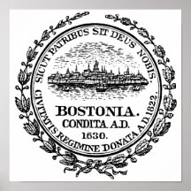 Boston Seal Poster