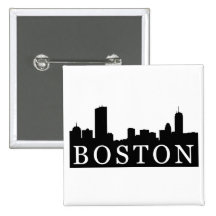 Boston Skyline Button