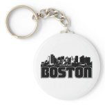 Boston Skyline Keychain