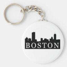Boston Skyline Keychain