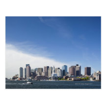 Boston Skyline, Massachusetts Postcard
