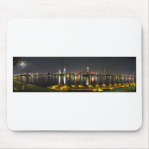 Boston Skyline Panorama Mousepads