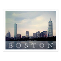 Boston Skyline Post Cards