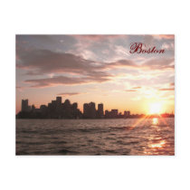 Boston Skyline Postcard