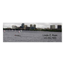 Boston Skyline - Rower & Boating Business Card Templates