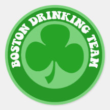 Boston St Patrick's Day Stickers