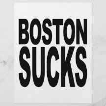 Boston Sucks Custom Flyer