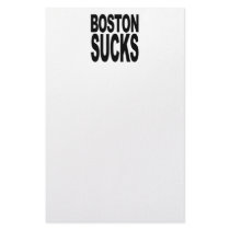 Boston Sucks Stationery Design