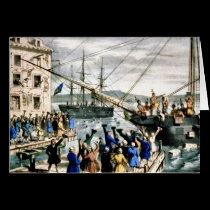 Boston Tea Party Card Vintage cards