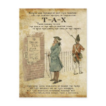 Boston tea Party Independence Day Post Cards