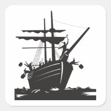 Boston Tea Party Raiders Retro Sticker