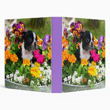 Boston Terrier Avery binder