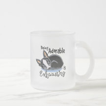 Boston Terrier Being Adorable Coffee Mugs