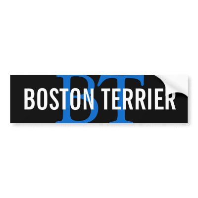 Boston Terrier Breed Monogram Design by FCACshelter