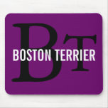 Boston Terrier Breed Monogram Design