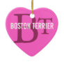 Boston Terrier Breed Monogram Design