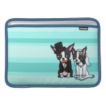 Boston Terrier Bride and Groom MacBook Sleeve