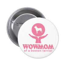 Boston Terrier Button